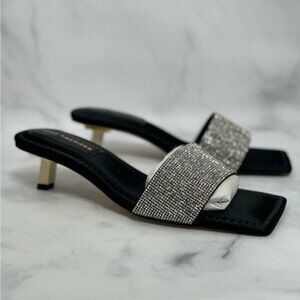 GOOD AMERICAN Kickstand SlideSANDAL mule Black Diamond Women'sSize 9
